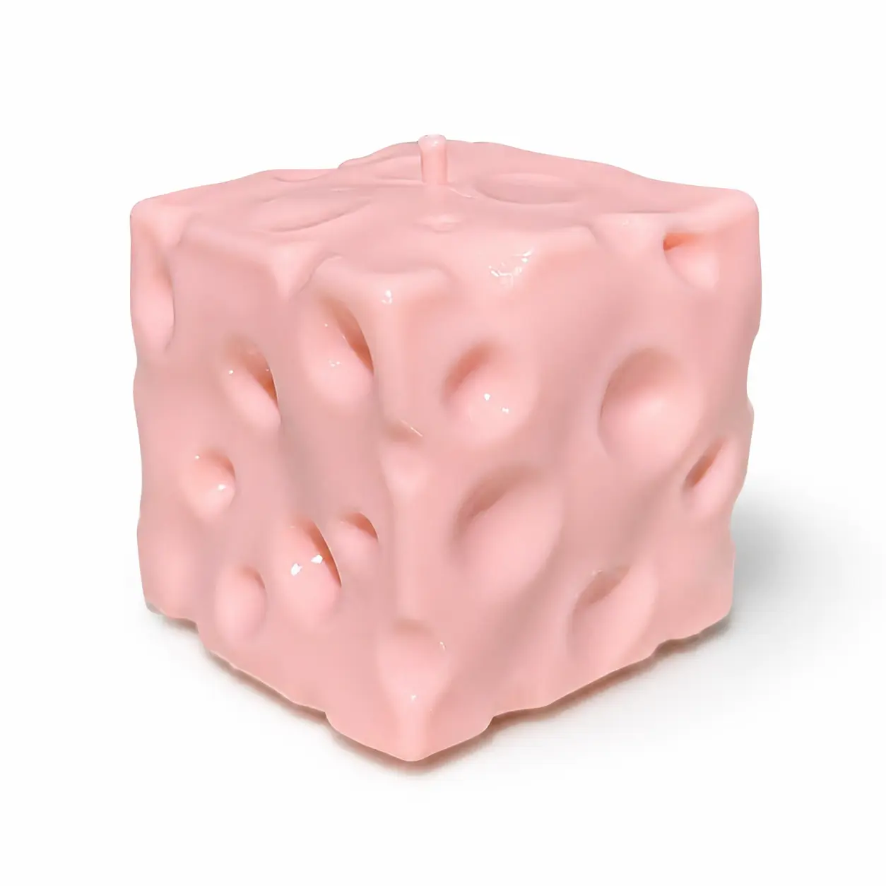 Cheese Squishy, Petroleum Jelly Cheese Squishy - 480g Moldable Non-Rebound Sensory Stress Ball, Squishies Stress Reliever, Oddly Satisfying Yellow & Pink Desktop Ornament, Collectibles Party Favor Gift