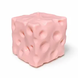 7cm Giant Vaseline Cheese Squishy - 480g Moldable Slow Rebound Stress Relief Fidget Toy | Yellow & Pink