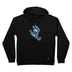 Torn Hand Mens Santa Cruz Hoodie Sweatshirt (Black)