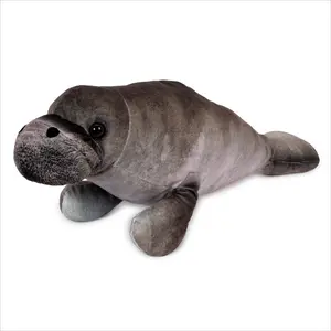 Real Planet™ Gray Manatee Realistic Plush Stuffed Animal