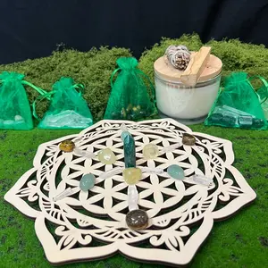 Manifesting Abundance: DIY Crystal Grid Kit