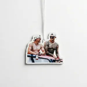 Kiké/Banda Parade Air Freshener – LA Baseball Car Freshener, Double-Sided (4”), New Car scent