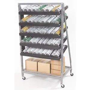 Devon FS-304 — Free Standing Oil Filter Rack (4-filter trays, w/ storage shelf