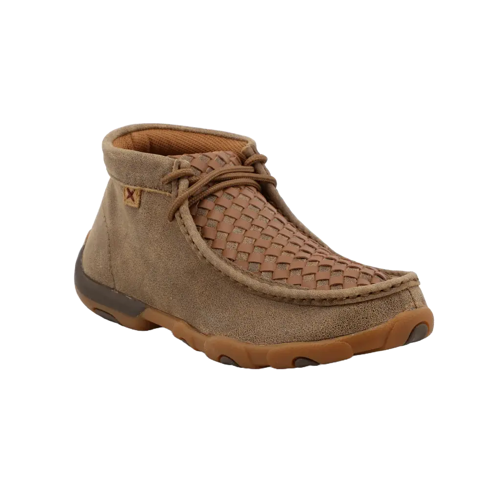 Twisted X Ladies Basketweave Chukka Driving Moc Shoe WDM0034