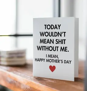Funny Mother's Day Card: Rude Inappropriate Joke