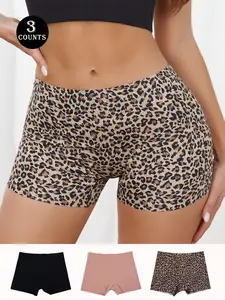 Women's Seamless Ice Silk Underwear Set, Fitted Mid-Waist Panties, Casual Soft Panty, Casual Elegant Panty, Anti-Slip Design, Comfortable All-Season Wear, Casual Style, Seamless Undergarment, Seamless Knitting Knicker
