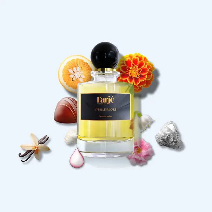 Farje Perfumes – Vanille Royale Extrait De Parfum Unisex 100ml – Finest Niche Quality Ingredients – Amber Gourmand Fragrance with Madagascar Vanilla, Praline and Soft Musk – Rich, Creamy and Long Lasting