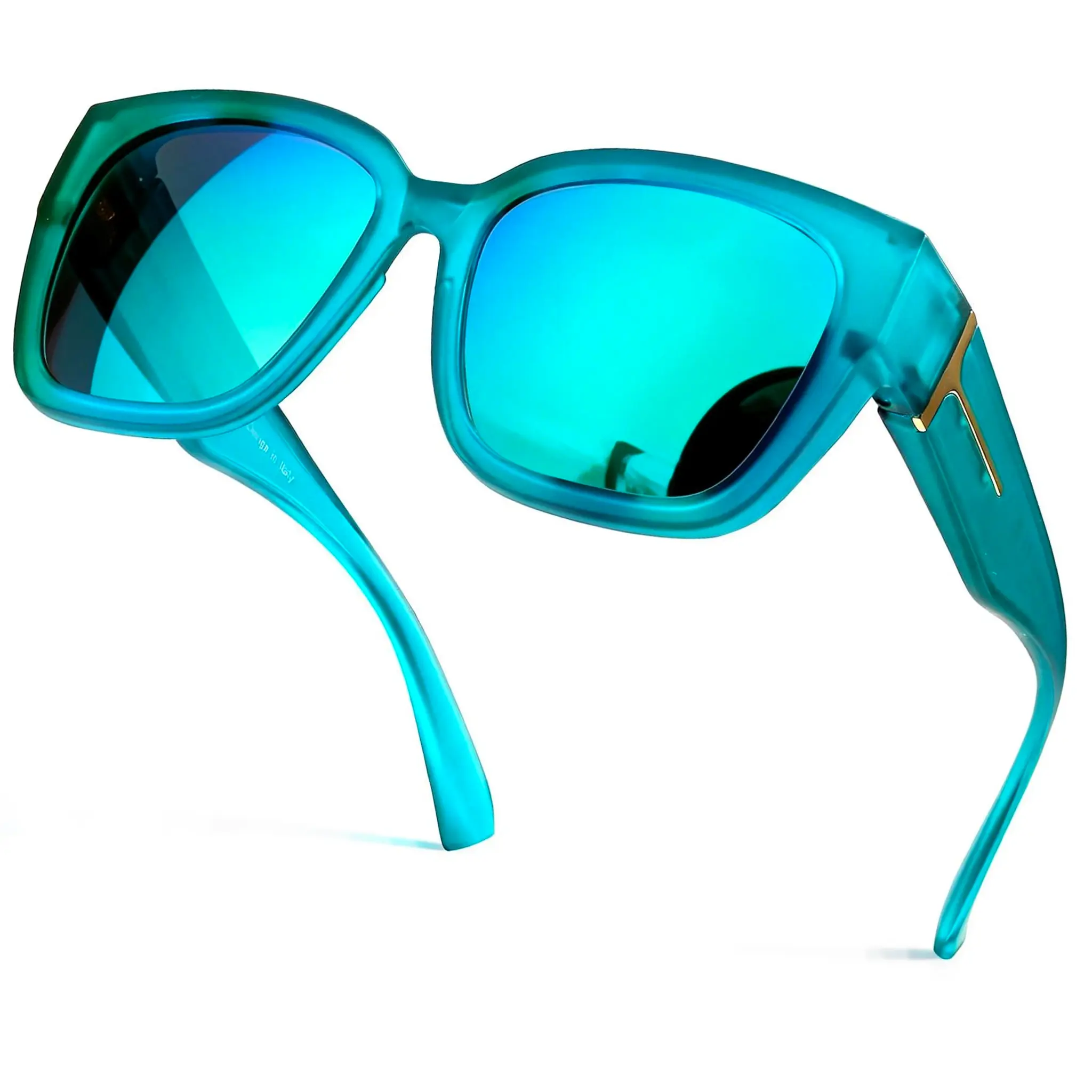 matte mint green frame / green mirror lens 