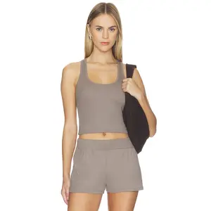 Commando Better Than Basic Rib Racerback Top in Truffle
