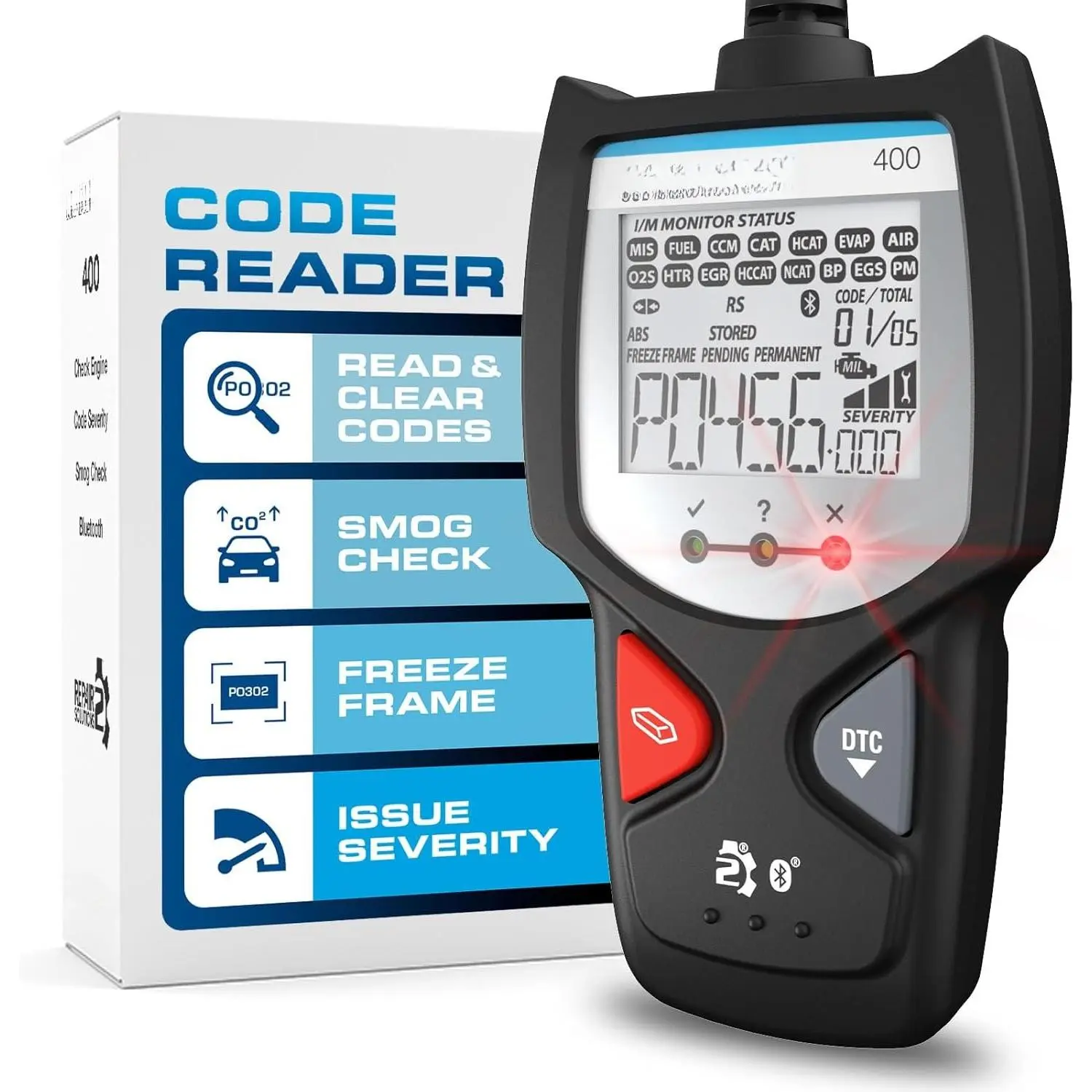 400 OBD2 Scanner Diagnostic Tool -  for   OBDII Compatible Code Reader with Reset Comes Free OBD App  iOS & Android
