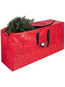 Christmas Tree Storage Bag 6 Feet Unassembled Artificial Tree Organizer with Label Slot Handle, Holiday Gift Packaging, Moving Packing Bag, Storage Totes