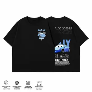 Retro Two Side Cars Tee , Cars Movie T-Shirt, Mcqueen and Mater Retro Vintage Unisex Anime Graphic Tee – Trendy Y2K T-Shirt Acid , Streetwear Casual Apparel Top, Manga Game Movie Lover Gift For Fans Merch, Washed Hoodie and Sweatshirt v1