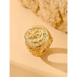 Luxury Anchor Signet Ring, Premium Unisex Band