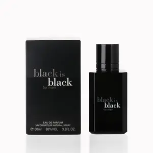 Bergamot pepper Lemon woody  Cologne Scented aroma for Men EDT 100ML(3.4OZ) black