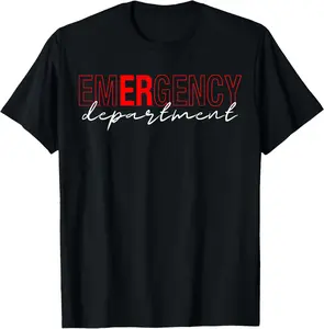 100%25 Cotton Emergency Room ER RN Nurse Department Healthcare Nursing T-Shirt