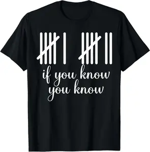 6 7 Funny If You Know You Know Tally Marks Six Seven Meme T-Shirt unisex T-Shirt