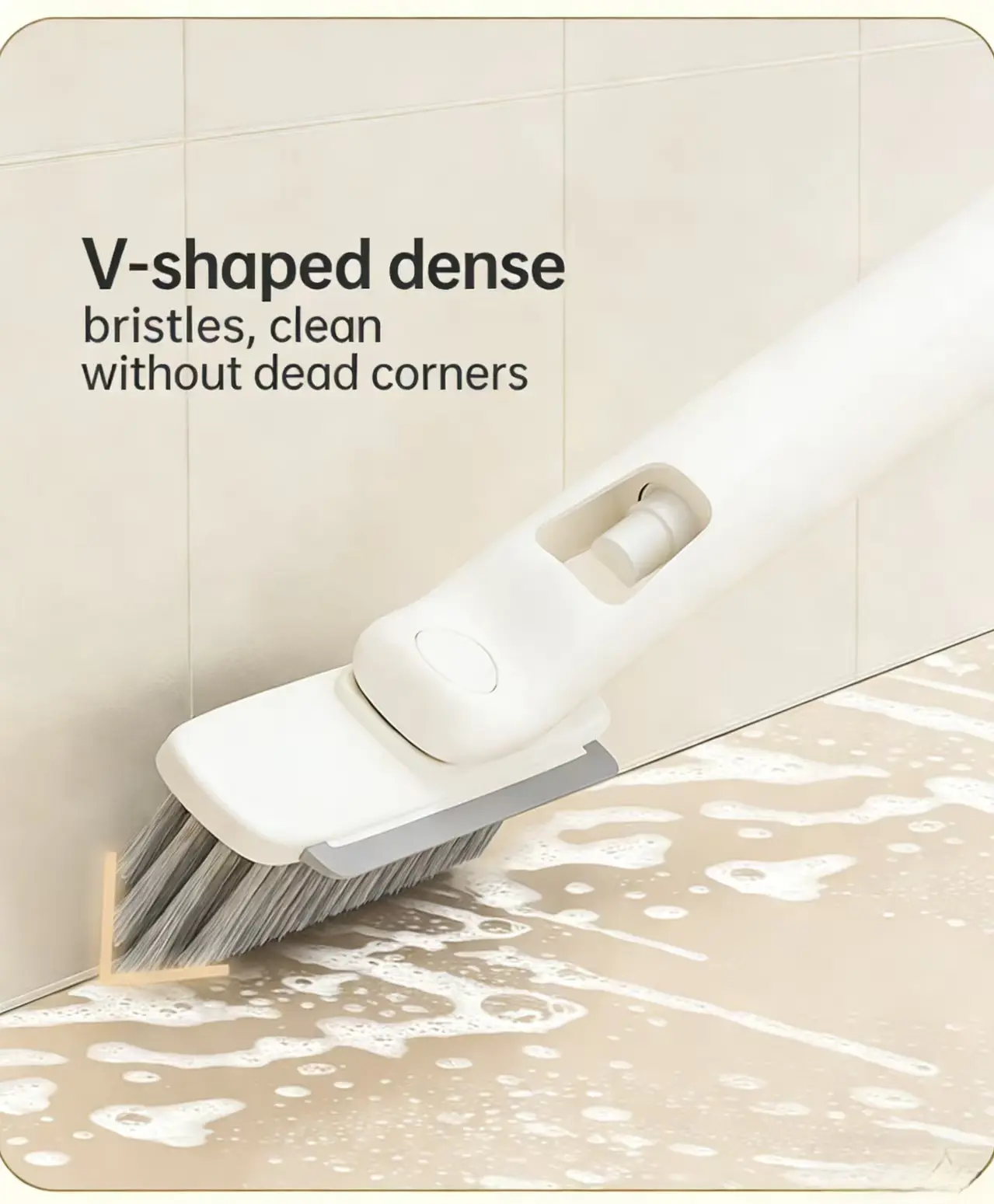 Multifunctional Household Cleaning Brush Set - Gap/Corner Cleaner, Glass Wiper & Kitchen Liquid Dispensing Brush