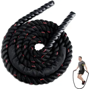 Unisex Weighted Jump Rope, 2.8lb Fitness Jump Rope, Home Gym Exercise for Adults, Strength Training and Muscle Building, Home Workout Equipment