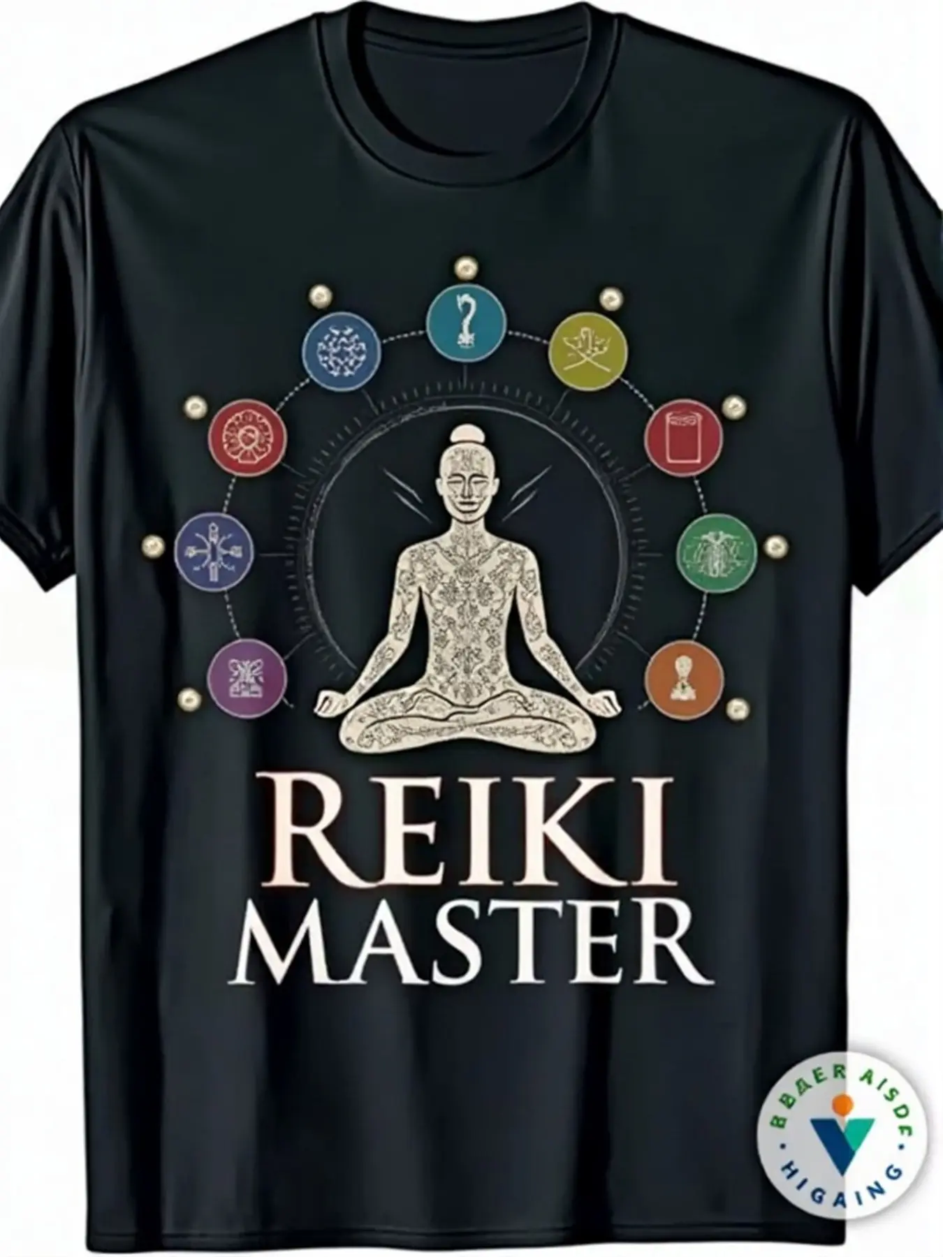 EWHE Energy Chakra Full Body Healing Hand Reiki Ma unisex soft cotton short sleeve t shirt, vintage graphic casual tee for men women teens, perfect birthday holiday gift for camping travel gym daily street casual wear