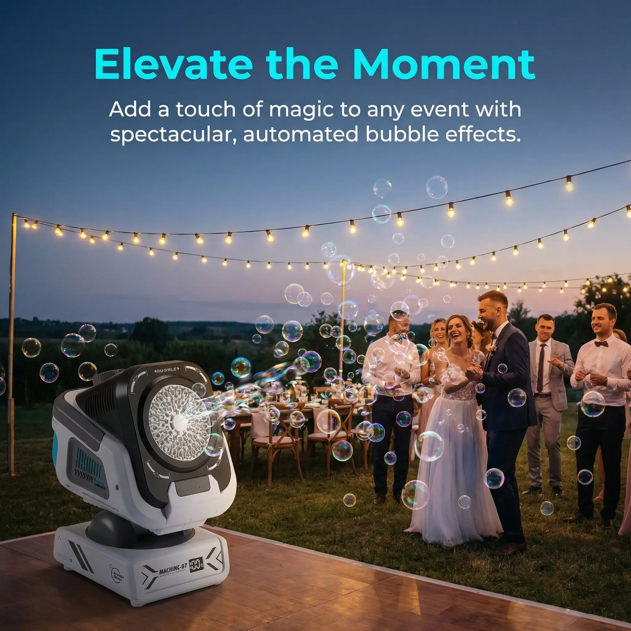 Remote Control Rechargeable Bubble Machine Gift Box, 1800mah Long-Lasting Power, Includes 50ML Concentrate, USB PD Charging, Auto Rotate, RGB Light, Automatic Bubble Machine, Automatic Bubble Maker