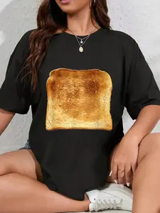100% Cotton Bread Shirt Toast Costume T-Shirt Funny Gluten Shirt T-Shirt