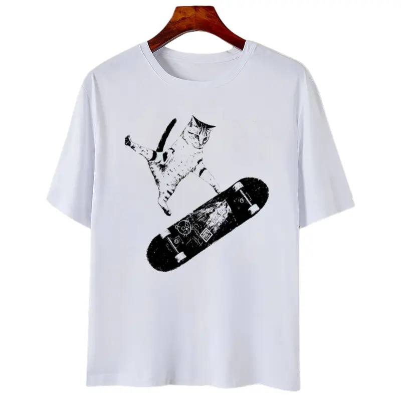 2026 Boxy Fit Tee 100% Premium CottonVintage Style Emo Skater Cat Graphic Tshirt Casual Crewneck, Fantasy Kitten Tshirt, Cute Cat Shirt, Love Cat Tshirt, Meme Cringe Funny Dumb Shirts, Unisex Shirt Menswear Womenswear StreetwearSustainable