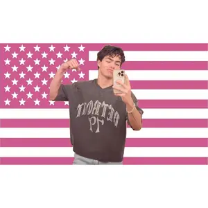 Malachi Barton Flag 3x5 Ft Pink American Flag Tapestry Funny USA Poster – College Dorm Room Decor Wall Art, Bedroom Poster, Outdoor Party Tailgate Yard Flag with 4 Brass Grommets#2chic design  room bedroom