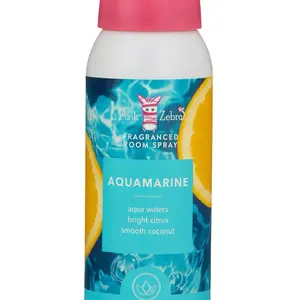 Pink Zebra Room Spray Aquamarine Aqua Waters Bright Citrus Smooth Coconut Fine Mist Non Aerosol Travel Safe EZPZ Lock Safe for Pets Kids