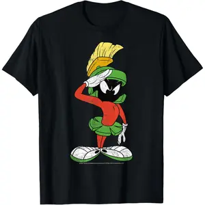 Men's Daily Short Sleeve Classic Top Looney Tunes Marvin The Martian T-Shirt