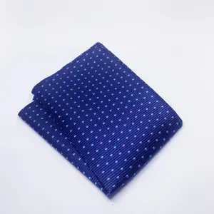 Navy Dots Pocket Square