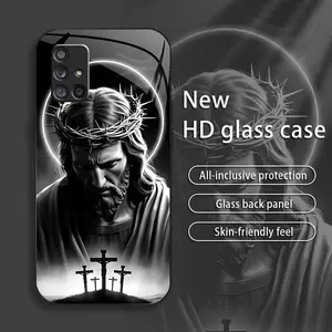 Suitable for [Galaxy A71 5g] Jesus New stylish high quality glass protective case affordable anti-drop anti-fingerprint 995