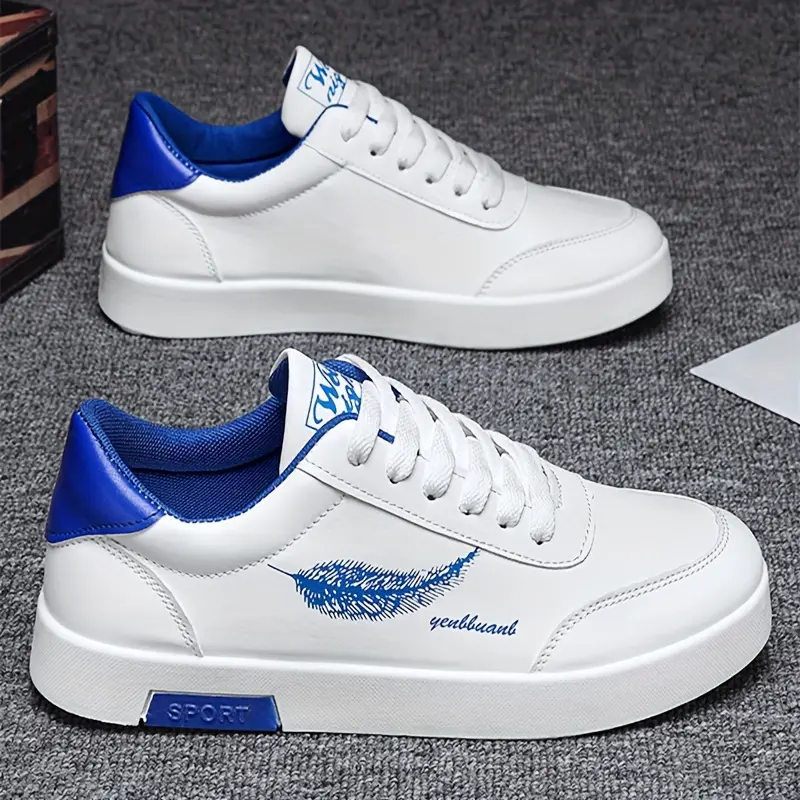 Men's Trendy Skate Shoes: Wear-Resistant Non-Slip Lace-Up Casual Sneakers for Street Style
