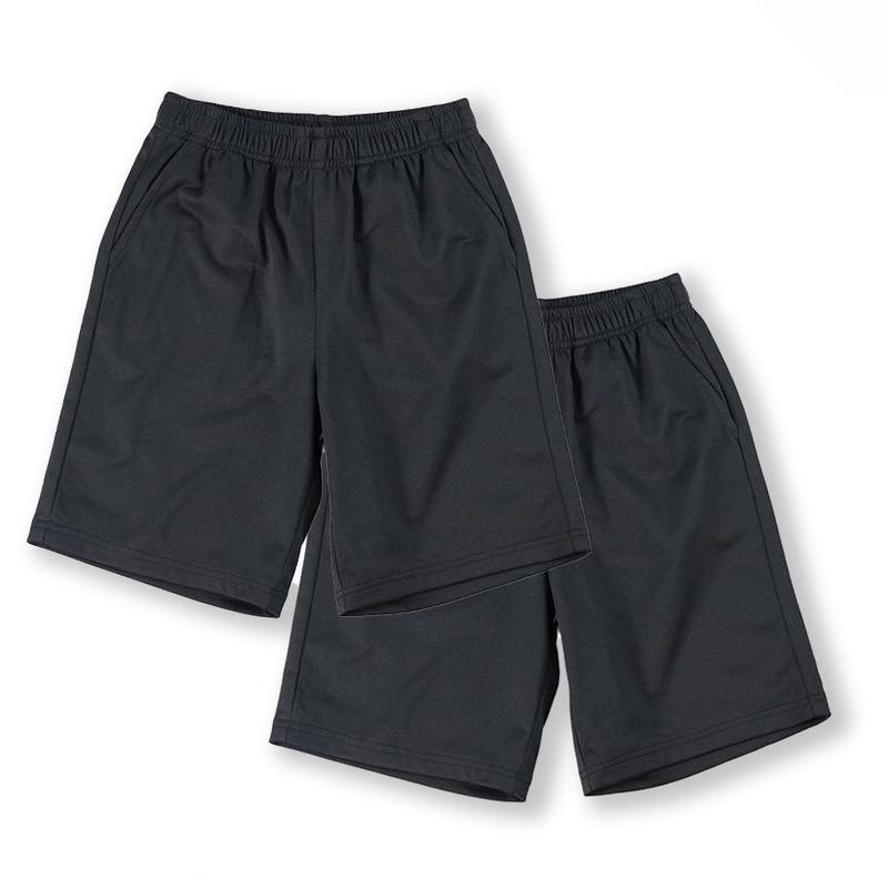 2pcs Boys jogger pants  for summer Teenage Stylish Versatile Trendy Street Casual Comfortable Breathable Sports Outdoor Pocket Work Shorts Straight Spring Summer Autumn,Size 8-16 Years