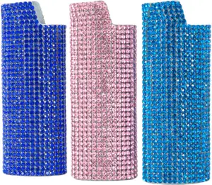Shiny Rhinestone Lighter case, Compatible with-J6 Lighter Models