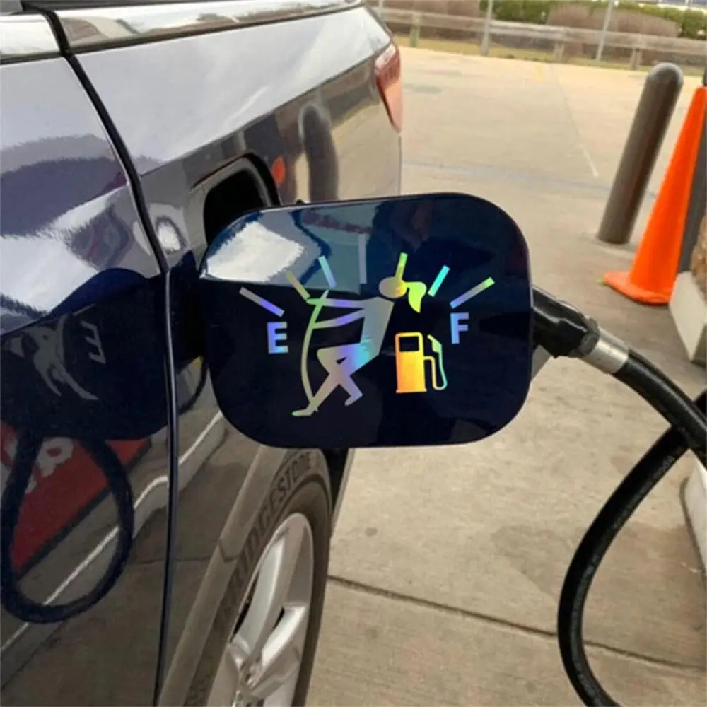 Reflective Fuel Tank Sticker, High Fuel Consumption EF Fuel Tank Sticker, Fuel Tank Sticker for Cars and Trucks, Automotive, Decal, Vehicle