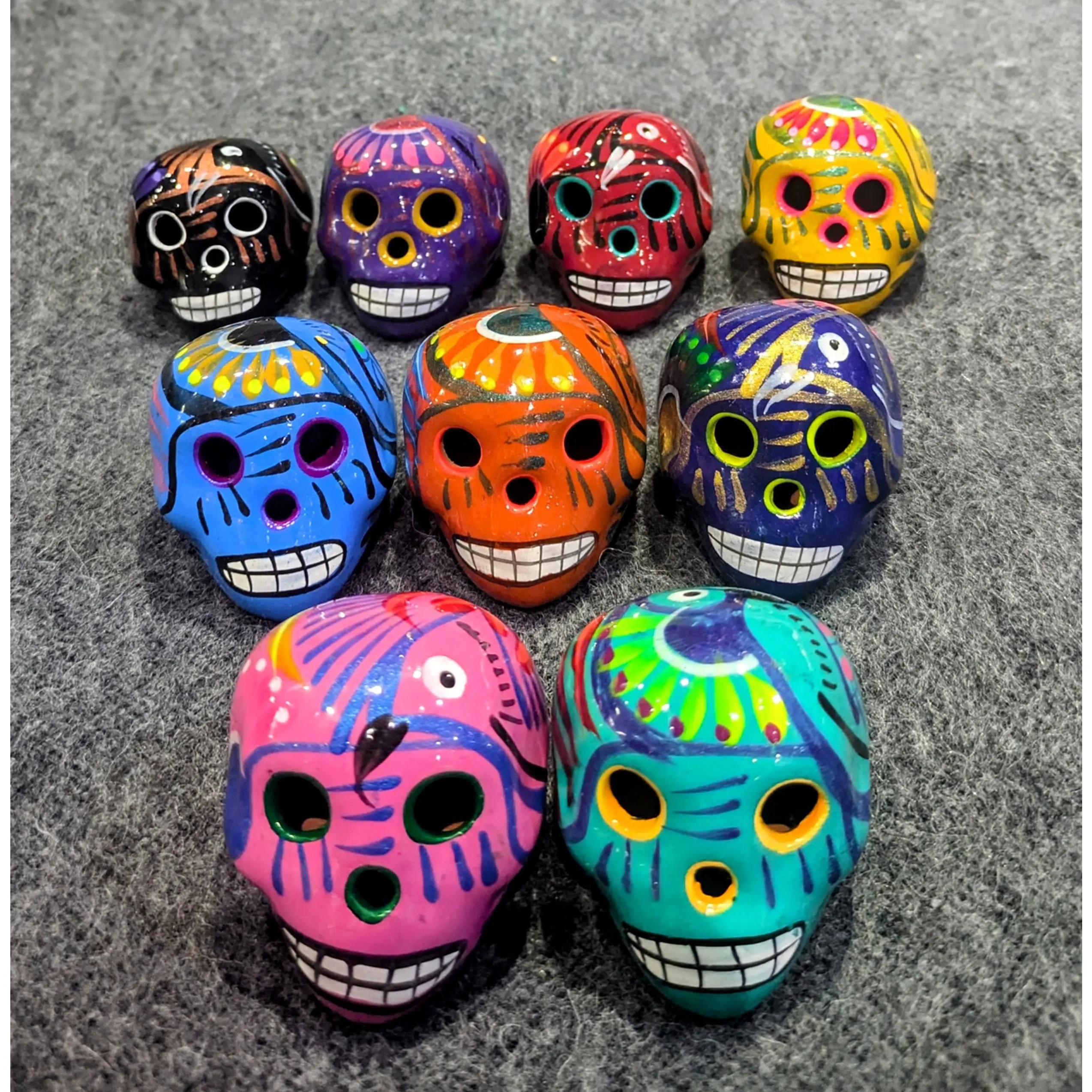 Small Sugar Skull – Hand Painted Ceramic | Day of the Dead | Hecho en México
