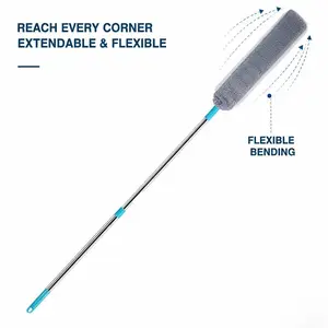 Retractable Camping Duster, Extendable Outdoor Cooking Utensil Cleaning Brush, Portable Dust Brush for Sofa Bed Bottom Gap, Household & Camp Kitchen Cleaning Tool