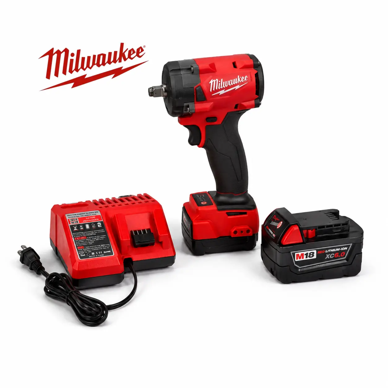 Milwaukee M18 350NM Cordless Impact Wrench, 3/8" Drive Brushless Tool with Charger, Perfect for Auto Detailing, Household Maintenance and Small Bolt Removal Tasks