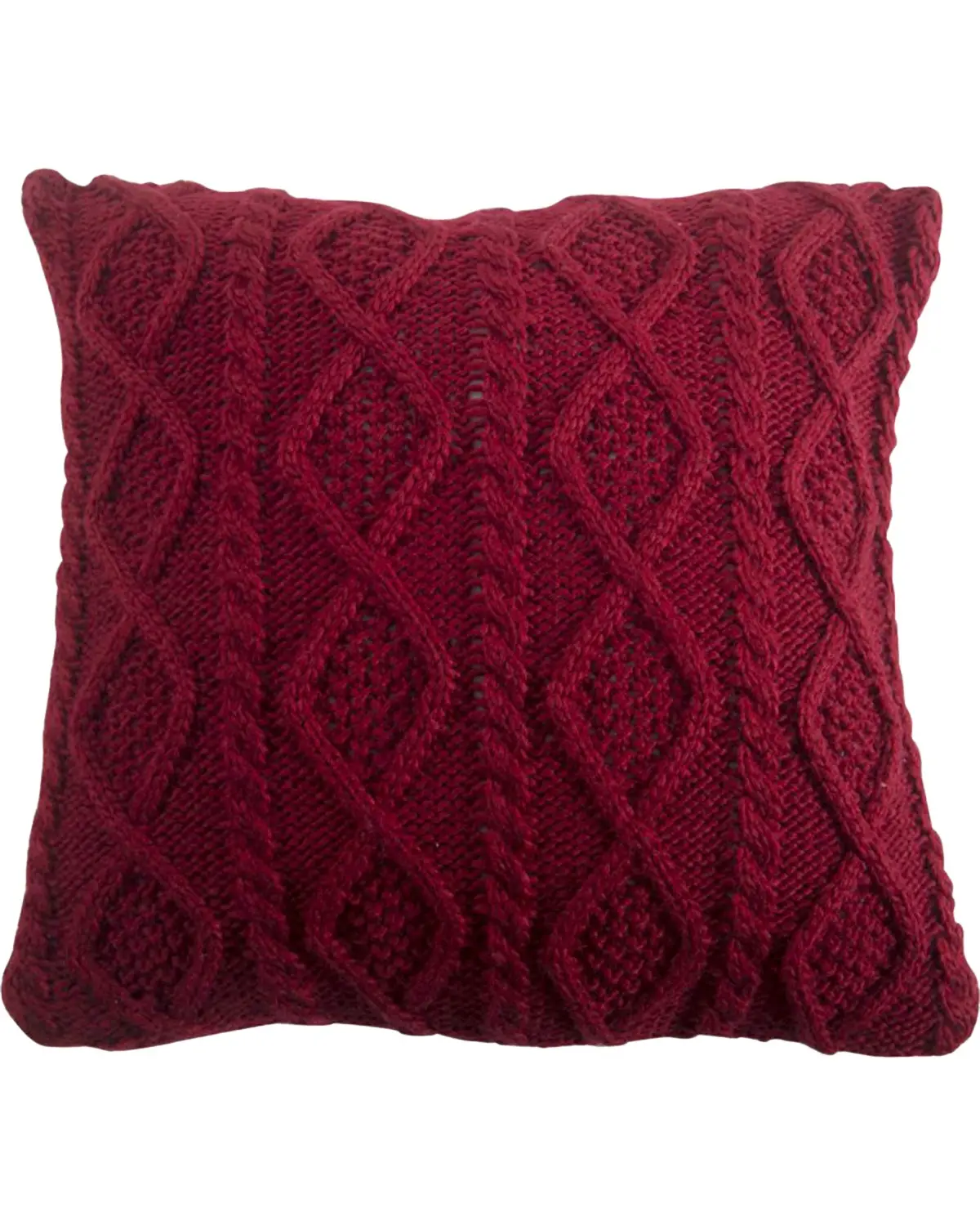 Hiend Accents Unisex Cable Knit Pillow - Pl5002-Os-Rd
