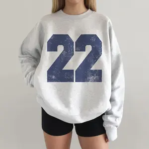 Custom Jersey Number Sweatshirt: Game Day Football Team Spirit
