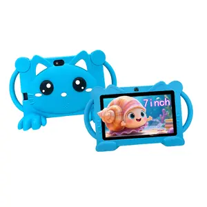 7-Inch Android Touchscreen Android Tablet Kid-Friendly Learning with Parental Controls, Shockproof Case & Pre-Loaded Apps, Perfect Gift for Halloween Christmas Birthdays