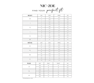 NIC+ZOE Lacy Diamonds Day Gloss Woven Tee