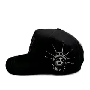 Gorra N Y Black/Gris with Statue of Liberty Design Adjustable Snapback Hat for Men and Women