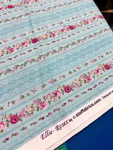4501-324 Emily Rose Fabric by Stof Sold by the Half Yard
