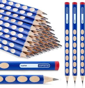 30 count Triangular Pencils, 2B Pencils with Grip Correction, Wooden Graphite Pencils, Pre-Sharpened Break-Resistant, Suitable for Writing, Drawing, and Sketching