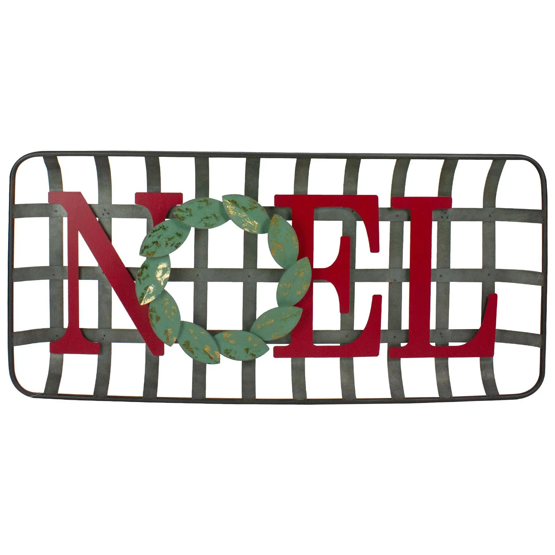 Northlight 30" "Noel" Rustic Tobacco Basket Wall Decor