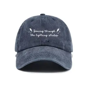 Embroidered Dancing Through The Lightning Strike Cap, Song Lyrics Baseball Cap, Album Gifts, Country Music Fan Gift