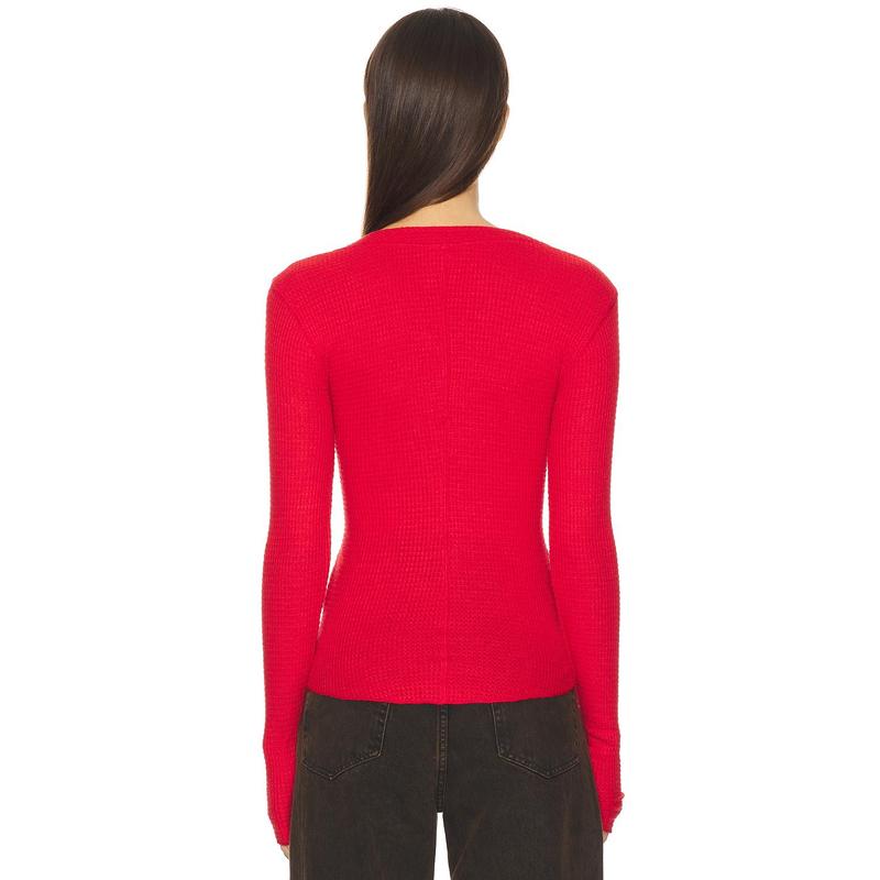 Free People Going Places Cardi in Cherry Crush