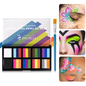26-Color Face & Body Paint Set, Easy Application, High Pigment, Long-Lasting, Perfect for Halloween, Cosplay, Festival Stage Makeup, Powder