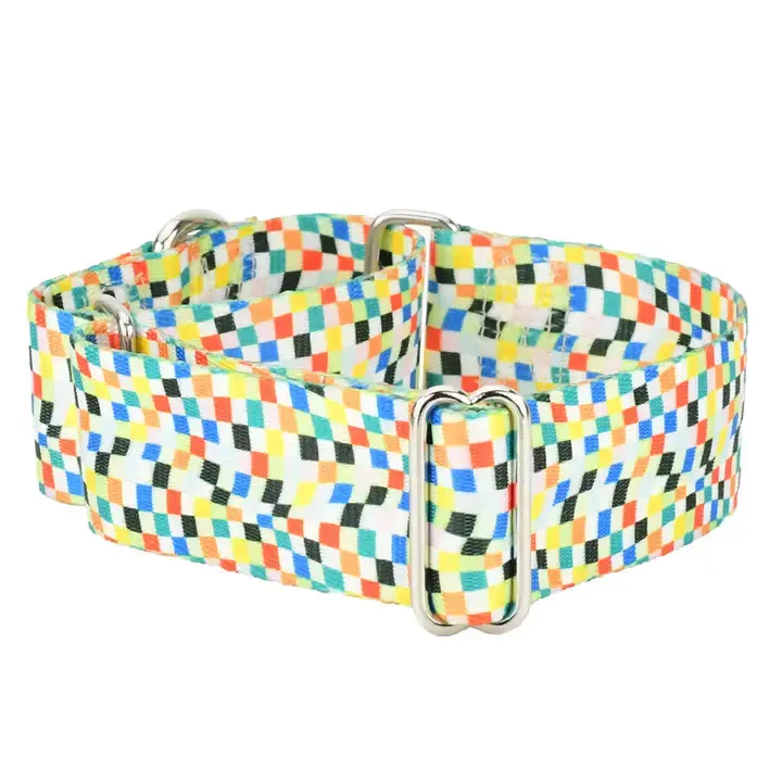 1.5″ Earthstyle Indy Flag Dog Collar- Martingale Collar